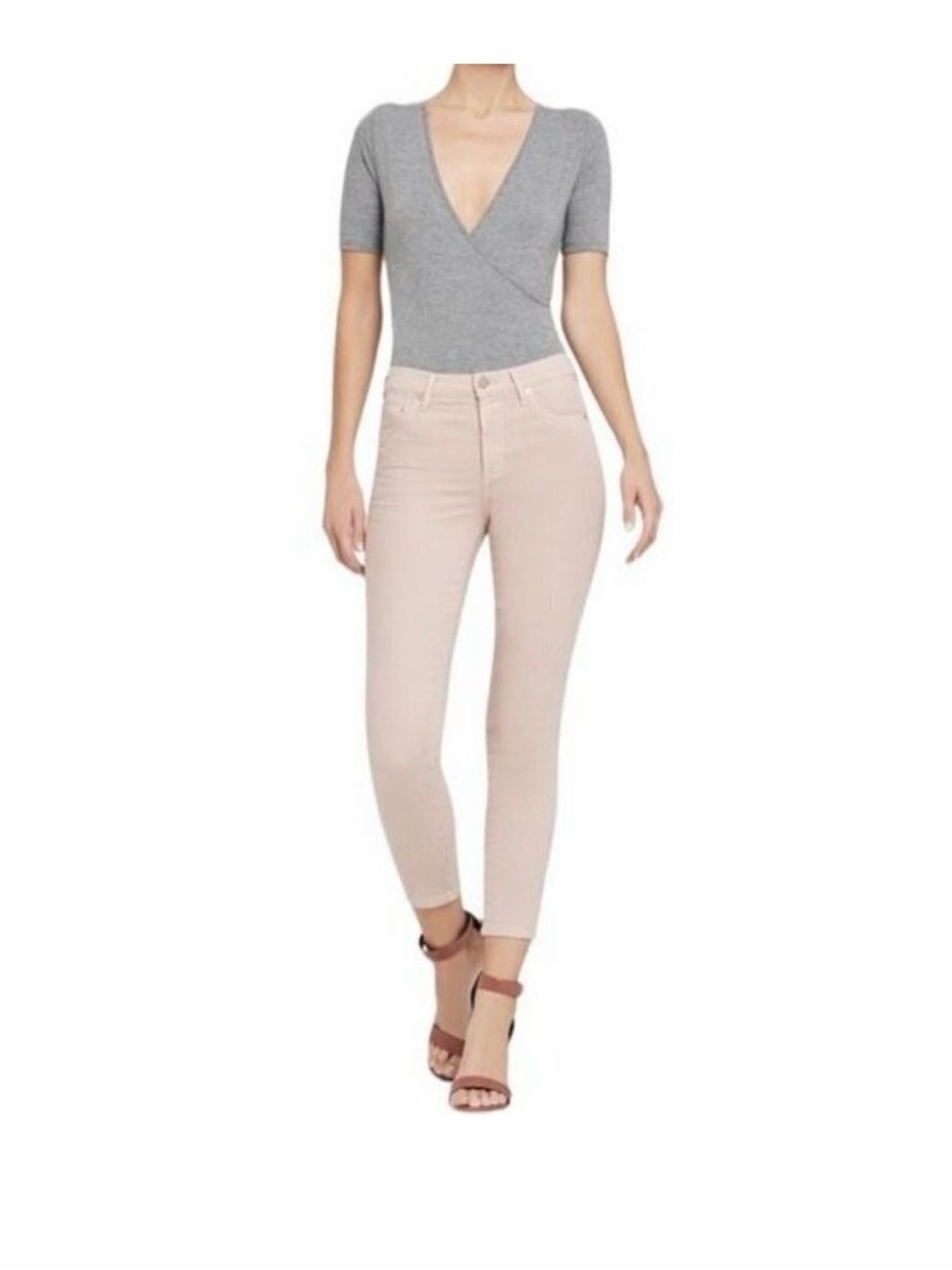 Citizens of Humanity Rocket Crop High Rise Skinny Pink Pants
